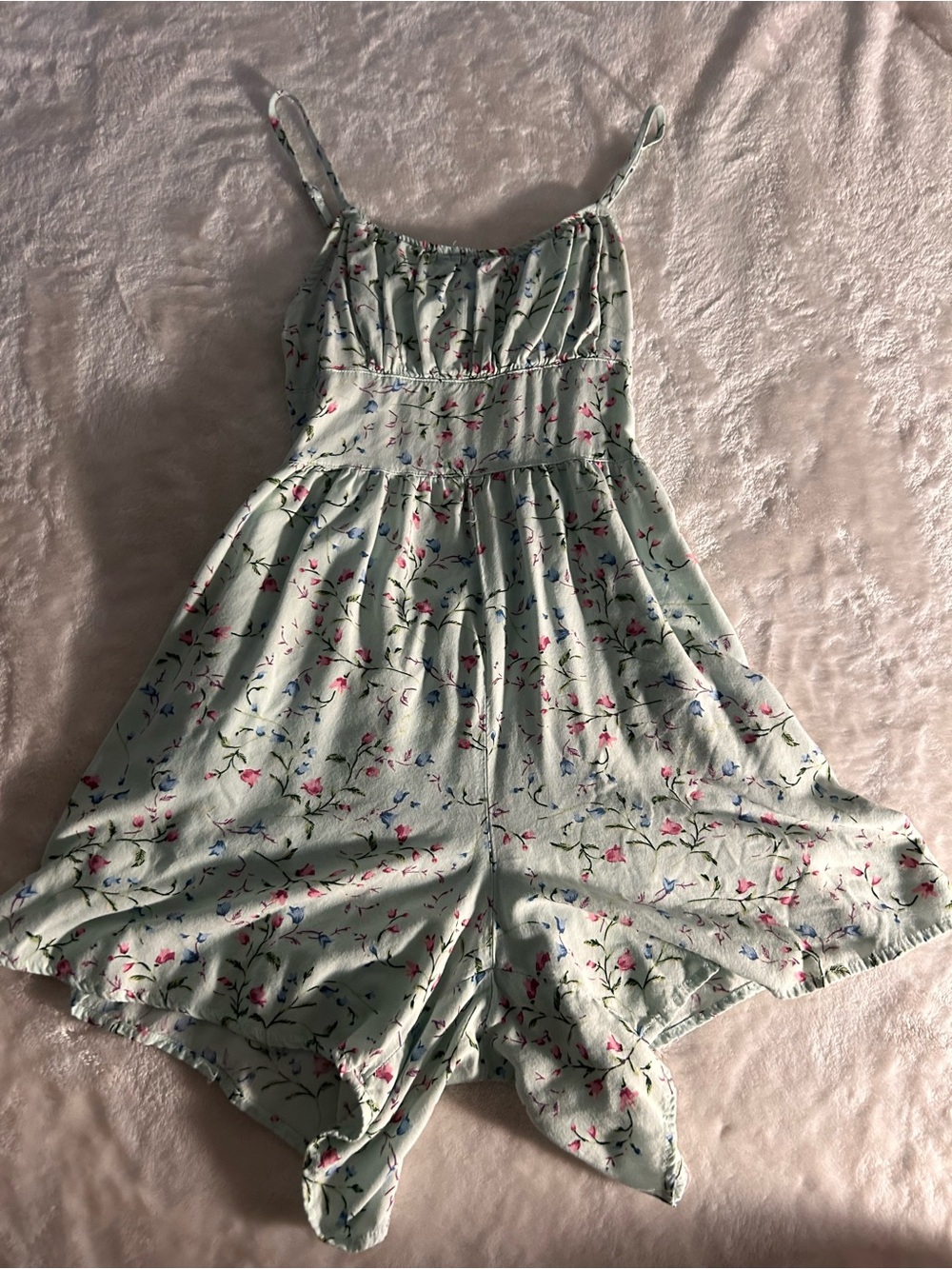 Women’s Light Blue Floral Romper - Brand: